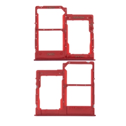 ESOURCE PARTS Replacement Dual Sim Card Tray Compatible for Samsung Galaxy A40 (A405 / 2019) (Red)