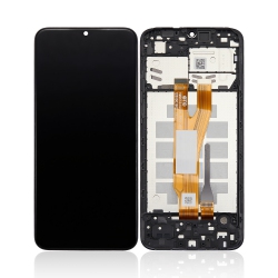 ESOURCE PARTS Replacement Lcd Assembly With Frame Compatible for Samsung Galaxy A03 Core (A032 / 2021) (Service Pack) (Black)