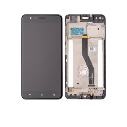 ESOURCE PARTS Refurbished (Excellent) - Replacement Lcd Assembly With Frame Compatible for Asus Zenfone 3 Zoom (Ze553Kl / 2017) (Black)