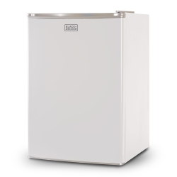 BLACKDECKER Black+Decker Compact Refrigerator Energy Star Single Door Mini Fridge With Freezer, 2.5 Cubic Ft. In White