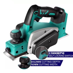 ISTAR Cordless Planer 18V With Battery And Charger, Electric Hand Planer With 82MM Width And 2MM Depth, 15000Rpm