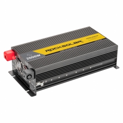 ROCKSOLAR 2000W Pure Sine Wave Power Inverter Dc 24V to 110V Ac Converter With Digital Display & 2.1A USB Charging Port