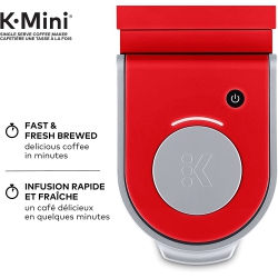 KEURIG K-Mini Single Serve K-Cup Pod Coffee Maker, Featuring An Ultra-Sleek Design, Poppy In Red