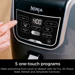NINJA Af150Amz Air Fryer Xl, 5.5 Qt. Capacity That Can Air Fry, Air Roast, Bake, Reheat & Dehydrate, \w Dishwasher Safe, Nonstick Basket & Crisper