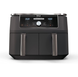NINJA Dz401 Foodi 10 Quart 6-In-1 Dualzone Xl 2-Basket Air Fryer \w 2 Independent Frying Baskets, Match Cook & Smart Finish to Roast, Broil