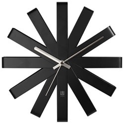 Umbra Ribbon 12" Wall Clock - Black