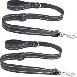 ISTAR Dog Leash Pull Belt With Padded Handle, Heavy Duty Long Reflective Nylon Training Walking Leash for Medium, Large Dogs