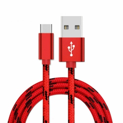 SUPERSHIELD Fast Charge USB Type C Charging Cable Cord Phone Charger for Samsung Galaxy & Other Phones And Tablets (2 Meter - Red)