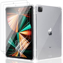 YELLOW-PRICE Crystal Clear Tpu Case & Matte/hd Clear Pet Films for New Ipad Pro 11Inch 3Rd M1