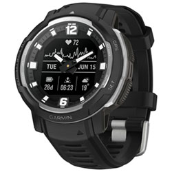 Garmin Instinct Crossover 45mm Bluetooth Multisport Smartwatch - Black