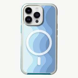 CASECO Magsafe Iphone 13 Pro Max Wave Case In Blue