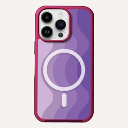CASECO Magsafe Iphone 13 Pro Wave Case In Purple