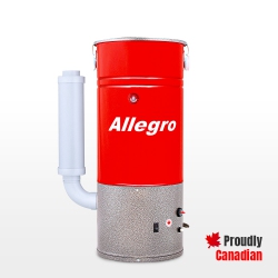 ALLEGRO VACUUMS Allegro Mua39 Acoustic Super Quiet Compact 2, 500 Square Foot Home Central Vacuum Power Unit