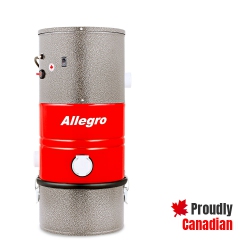 ALLEGRO VACUUMS Allegro Mu3100 Poco Wall Mounted Garage And Car Central Vacuum System -