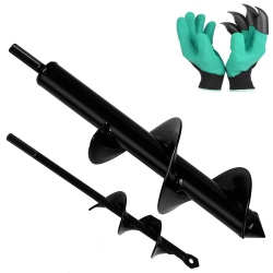 ISTAR Garden Spiral Electric Drill Machine Auger Bit Yard Gardening Planting Hole Digger Tool