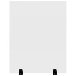Luxor Reclaim Acrylic Tabletop Sneeze Guard Desk Divider (DIVTT-2430C) - 24" x 30" - Clear