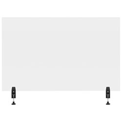 Écran De Protection Sanitaire/séparateur De Bureau À Pince En Acrylique Reclaim De Luxor - 48 X 30 Po - Transparent