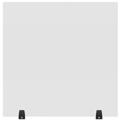 Luxor Reclaim Acrylic Tabletop Sneeze Guard Desk Divider (DIVTT-3030C) - 30" x 30" - Clear