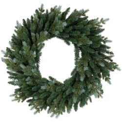 NORTHLIGHT Real Touch Spruce Artificial Christmas Wreath - 36" - Unlit In Blue