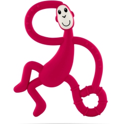 MATCHSTICK MONKEY Teething Dancing Monkey Toy And Toothbrush - In Red