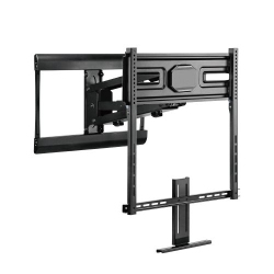 HYFAI Tv Fireplace Mantel Wall Mount Bracket for Flat And Curved Lcd/leds - Tilt, Swivel And Vertical - Fits Sizes 43 to 70 Inches - Maximum Vesa