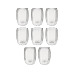 ZWILLING Sorrento 8 Piece Coffee Glass Set - Value Pack, Transparent