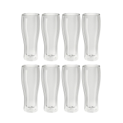 ZWILLING Sorrento Bar 8 Piece Beer Glass Set - Value Pack, Transparent