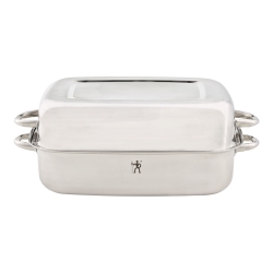 HENCKELS Kitchen Elements 18/10 Stainless Steel Rectangular Roaster In Silver