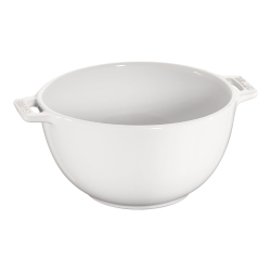 STAUB Ceramique 18 Cm Ceramic Round Bowl, Pure-White