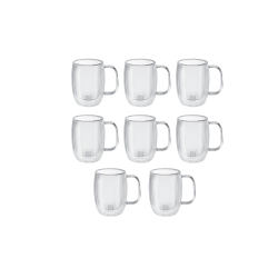 ZWILLING Sorrento Plus 8 Piece Double Espresso Mug Set - Value Pack, Transparent