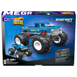  Hot Wheels Monster Trucks Big Foot, 1:24 Scale for Kids Age 3,  4, 5, 6, 7, & 8 Years Old Great Gift Toy Trucks Large Scales : Toys & Games