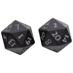 ULTRA PRO Vivid Heavy Metal Dice: In Black