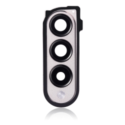 ESOURCE PARTS Replacement Back Camera Lens With Cover Bezel Ring Compatible for Samsung Galaxy Z Fold 3 5G (F926) (Phantom Silver)