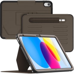 XCRS Premium Built Case for Apple Ipad 10.9 Inches 10Th Gen 2022, Highly Protective, Shock Absorbing Cover \w 2 Card Pockets, Built-In Pencil Holder