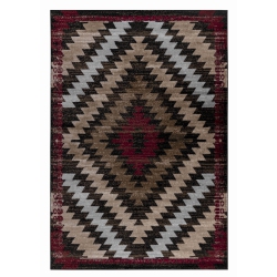 RUG BRANCH Sakarya Modern Boho Geometric Indoor Area Rug