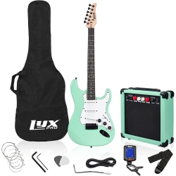 LYXPRO Beginner 36” Electric Guitar & Electric Guitar Accessories for Kids, Natural