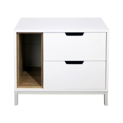 HIGHMORE Cannan End Table With 2 Drawers & Shelf