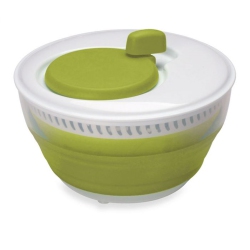 STARFRIT - Collapsible Salad Spinner, 3 Liter Capacity, Dishwasher Safe In Green