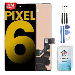 CANFIXIT Screen Replacement for Google Pixel 6 Glass Oled Display Touch Digitizer Lcd Assembly And Free Repair Tools Kits GB7N6 / G9S9B16 (All
