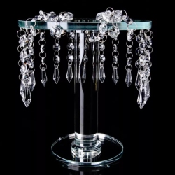 JIALLO Chandelier Crystal Cake Stand 9" Diameter