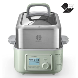 BUYDEEM G563 5-Quart Electric Food Steamer, One Touch Vegetable Steamer, Digital Multifunctional Steamer, Quick Steam In 60S, Stainless Steel