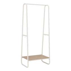 LINON Paisley Tall Metal Clothing Rack In In White