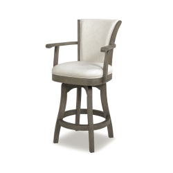 JENNIFER TAYLOR HOME Williams 27" Counter Height Bar Stool Natural In White