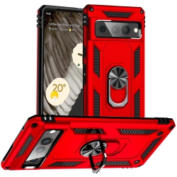 HLD for Google Pixel 7 Pro Case, Pixel 7 Pro Case, Military Grade Protective Cases With Ring for Google Pixel 7 Pro (Red)