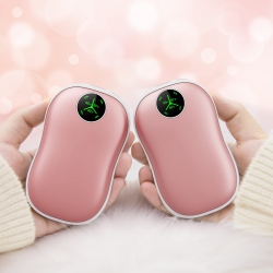 HLD Hand Warmers Rechargeable, 2 Pack 5000Mah Electric Portable Pocket Warmer/power Bank, 2-In-1 Electric Hand Warmer \w Digital Display, for Outdoor