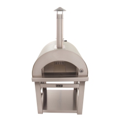 KUCHT Professional Outdoor Wood Fired Gas Pizza Oven In Stainless Steel