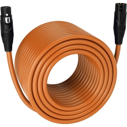 LYXPRO 300 Feet Microphone Xlr Cable, Male to Female, 3 Pin Mic Cable In Orange