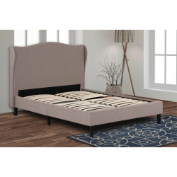 PRIMO INTERNATIONAL Demi Upholstered Wingback Platform Bed - King