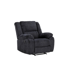 PRIMO INTERNATIONAL Arthur Pillow Top Arm Rocker Reclining Chair In Dark In Grey