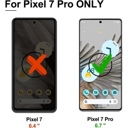 KEEGUARD Google Pixel 7 Pro 5G 2022 Tempered Glass Screen Protector [Support Fingerprint Unlocking] 3D Curved Tempered Glass